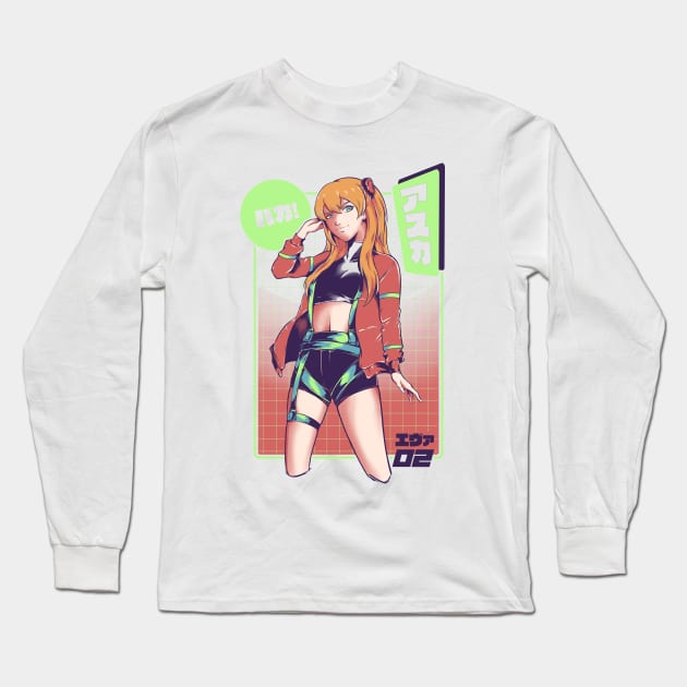 Anime Asuka T-Shirt Long Sleeve T-Shirt by Kanjika